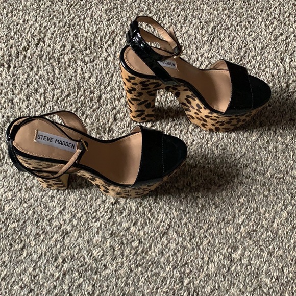 Steven Madden Shazzam Leather Pony Hair Platform - Picture 5 of 14